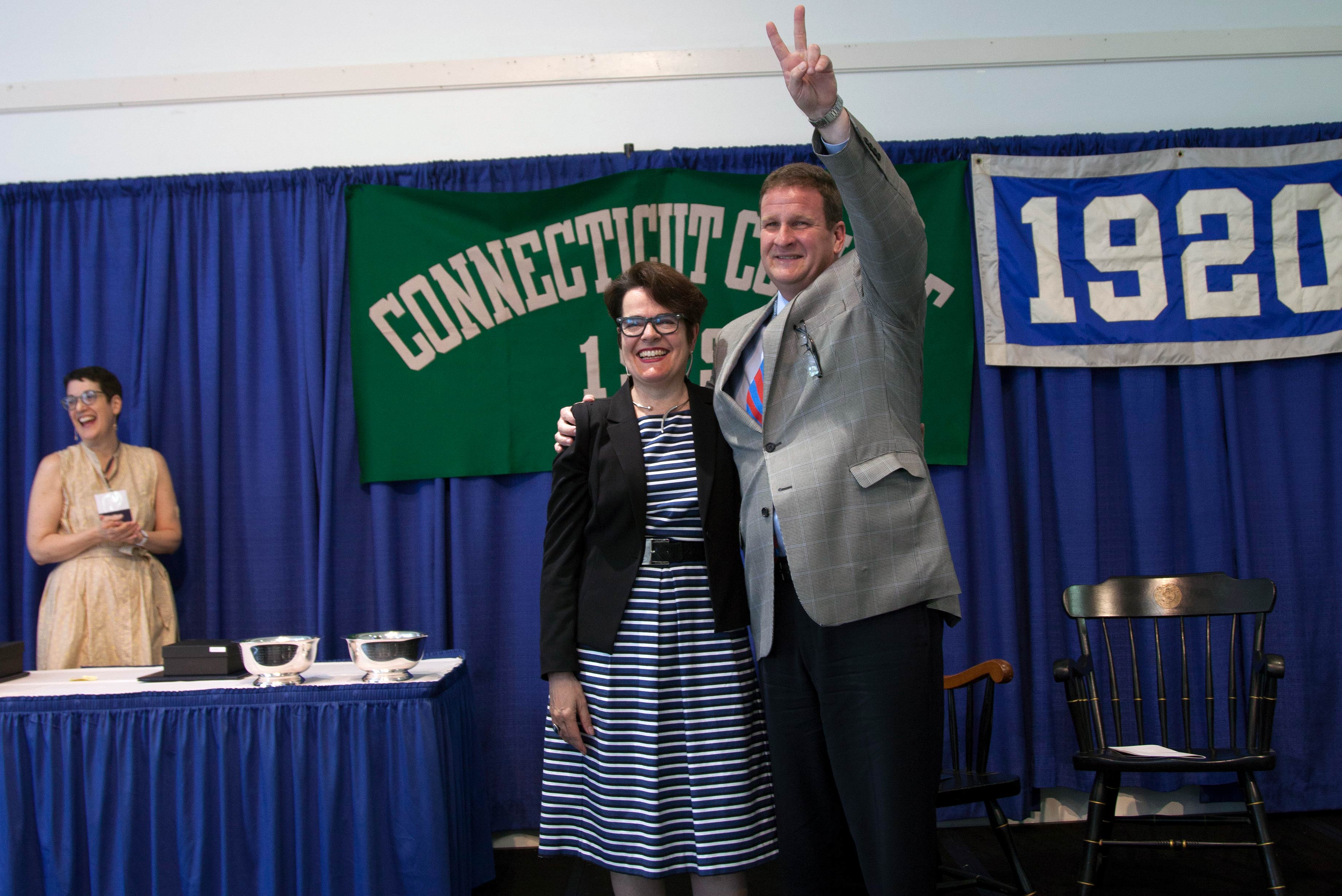 Alum Rob Hale with President Bergeron at Reunion 2018