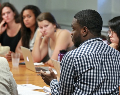 Student leaders in session